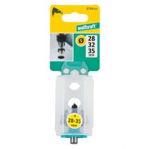 Fraise Étagée Pour Évier Et Baignoire Résine Ou Acrylique Diam.28 / 32 / 35 Mm - Wolfcraft