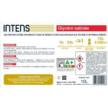 Peinture Intérieure Spéciale Boiserie Glycéro Satin Blanc 10 L - Intens
