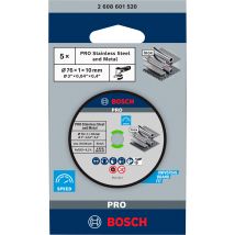 Disques À Tronçonner Pour Métal Inox Diam.76 Mm Lot De 5 - Bosch - Bricoman