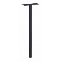Pied De Boîte Aux Lettres Noir Rond H.1,1 M Diam.4,5 Cm - Decayeux