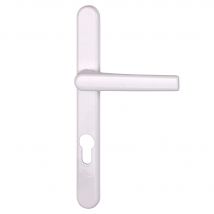 Poignée De Porte Sur Plaque Grise Entraxe 195 Mm Clé En I Beverly X2