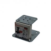 Pied De Poteau Fixe 100 X 100 Mm + Kit De Fixation - Bricoman