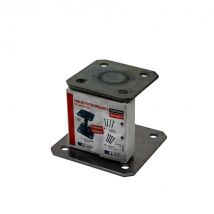 Pied De Poteau Réglable 100 X 100 Mm + Kit De Fixation - Bricoman
