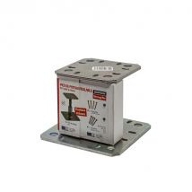 Pied De Poteau Réglable 100 X 100 Mm + Kit De Fixation - Bricoman