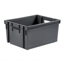 Bac De Rangement En Plastique Gris 10 L - Eda