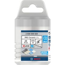 Trépan Carrelage Diamant Dry Speed X-lock Diam.20 Mm Pour Meuleuse X-lock - Bosch