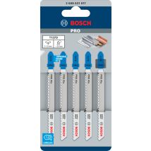 Lot 5 Lames Scie Sauteuse T127d - 2608631017 Bosch