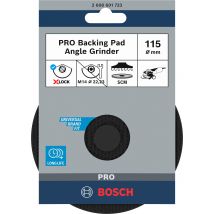 Plateau Ponçage Velcro Avec Pin Pour Meuleuse Spécial Disque Non Tissé Scm Diam.115 Mm - Bosch