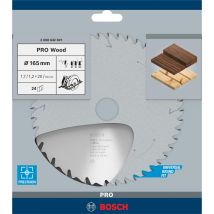Lame De Scie Circulaire 165 X 20/16 X 1,7mm 24 Dents Speedline - 2608642601 Bosch - Bricoman
