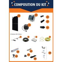 Kit De Production D'Énergie Photovoltaïque 3kwc Ja Solar 375wc - Ds3l - Esdec Trusshook