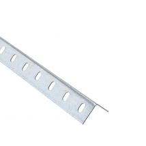 Cornière D'Angle Perforée Acier Galvanisé 27x27 Mm X L.2,5 M