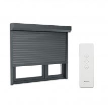 Volet Roulant Radio En Aluminium Gris Anthracite H155xl150cm