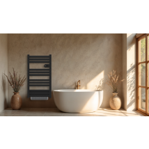 Sèche-serviettes Avec Soufflerie 500+1000w Blanc Hill - Hom'y