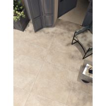 Carrelage Sol Extérieur Effet Pierre L.60 X L.120 Cm - Capua Beige