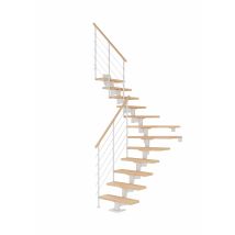 Escalier Cork Hêtre 1/4t Blanc Style6 11t