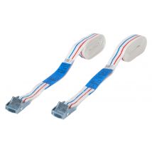Sangles D'Arrimage À Boucle De Serrage Long. 2,5 M Blanches Lot De 2 - Cobaltix