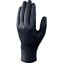Gants De Protection Chimique En Nitrile Noir T.6/7 Lot De 100 - Delta Plus