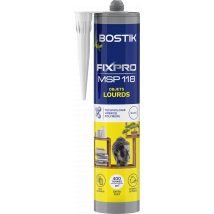 Mastic Colle Objets Lourds Blanc 290 Ml Fixpro Msp 118 - Bostik