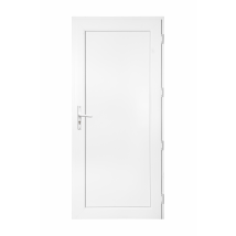 Porte De Service Pvc Pleine Poussant Gauche H.200 X L.90 Cm
