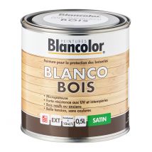 Peinture Bois Satin Noir Ébène 0,5 L - Blancolor