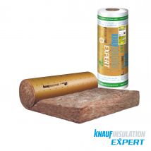 Rouleau De Laine De Verre Kraft Roulé Semi Rigide Th35, Ep.200mm, 3x1.2m Pour Isolation Des Combles Aménagés - Knauf