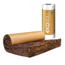 Rouleau De Laine De Verre Kraft Th40 Kraft, Ep.100mm, 9.5x1.2m Pour L'Isolation Des Combles Perdues - Knauf