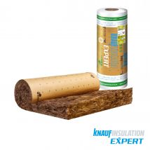Rouleau De Laine De Verre Kraft Th40 Kraft, Ep.240mm, 3.9x1.2m Pour L'Isolation Des Combles Perdues - Knauf