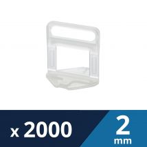 Croisillons Autonivelants À Cales Pour Carrelage Ep.2 Mm - Levelit (boîte De 2000)