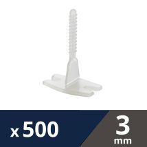 250 Croisillons À Vis Helix Clips 3mm - Levelit - Tecnomat