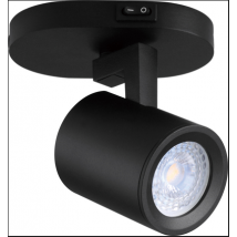 Spot Patère Led En Aluminium Noir Gu10 - Easylight