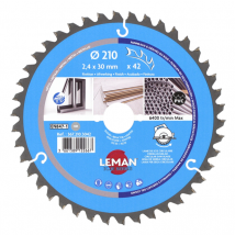 Lame De Scie Circulaire Carbure Diam.210 Mm - Leman