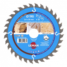 Lame De Scie Circulaire Carbure Diam.190 Mm - Leman