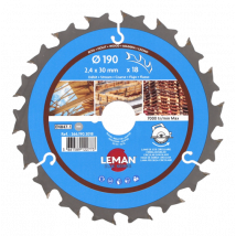 Lame De Scie Circulaire Carbure Diam.190 Mm - Leman
