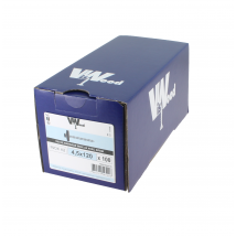 Vis Bardage Autoperceuse Inox A2 Joint Epdm Diam. 4,5 X 120 Mm Boîte De 100 - Viswood