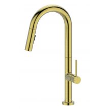 Mitigeur Evier À Douchette - Portofino Or Brossé - Bricoman