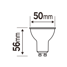 3 Ampoules Led Gu10 4000k
