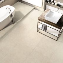Carrelage Sol Intérieur Effet Pierre L.90x L.90cm - Block Beige