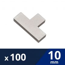 100 Croisillons A Sceller En T 10 Mm - Levelit