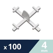 100 Croisillons En X Recuperables 4 Mm - Levelit - Tecnomat
