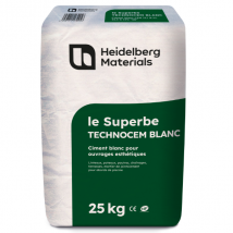 Ciment Blanc 25kg Nf Technocem