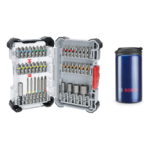Coffret De 43 Embouts Vissage Et Douilles Extra Hard + Mug Isotherme - Bosch - Tecnomat