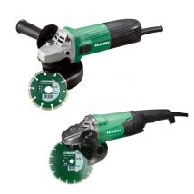 Lot De 2 Meuleuses : Diam.125 Mm G13staygz + Diam.230 Mm G23stwaz + 2 Disques Diamant - Hikoki - Kg23saybz - Bricoman