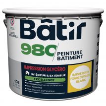 Sous-couche Fonds Difficiles Blanc Glycéro 10 L - Batir 980