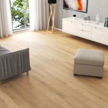 Lame Spc Clipsable Bois Naturel, Résistant À L’eau, Ep.4+1 Mm, Sous Couche Intégrée, Passage Intensif, Malt Tree -kronospan