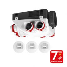 Kit Vmc Ozéo Ecowatt 2 - Simple Flux Hygroréglable - 5.1w - 275m³/h - 34db - Bouches À Piles