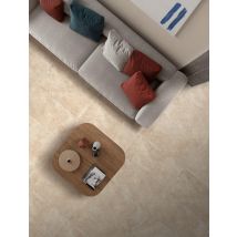 Carrelage Sol Intérieur Effet Pierre L.60 X L.120 Cm - Capua Beige