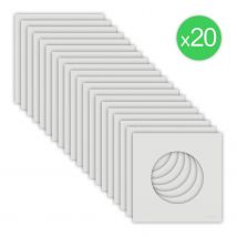 Odace Lot 20 Plaques 1 Poste Blanc - Schneider