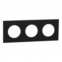 Plaque 3 Postes Odace - Schneider Electric