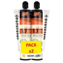 Cartouche De Scellement Chimique Ton Gris Pierre 300 Ml X2 - Spit