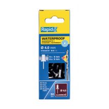 Lot De 50 Rivets Étanches Diam.4 X 12 Mm + Foret - Rapid